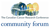 Canadian Cancer Research Conference community forum logo