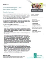 End-of-Life Hospital Care for Cancer Patients report cover