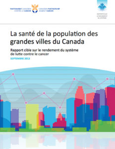 La santé de la population des grandes villes du Canada couverture du rapport