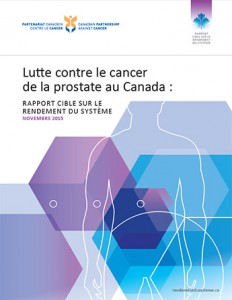 Lutte contre le caner de la prostate au Canada couverture du rapport