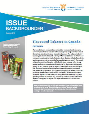 Flavoured tobacco in Canada backgrounder - thumbnail image