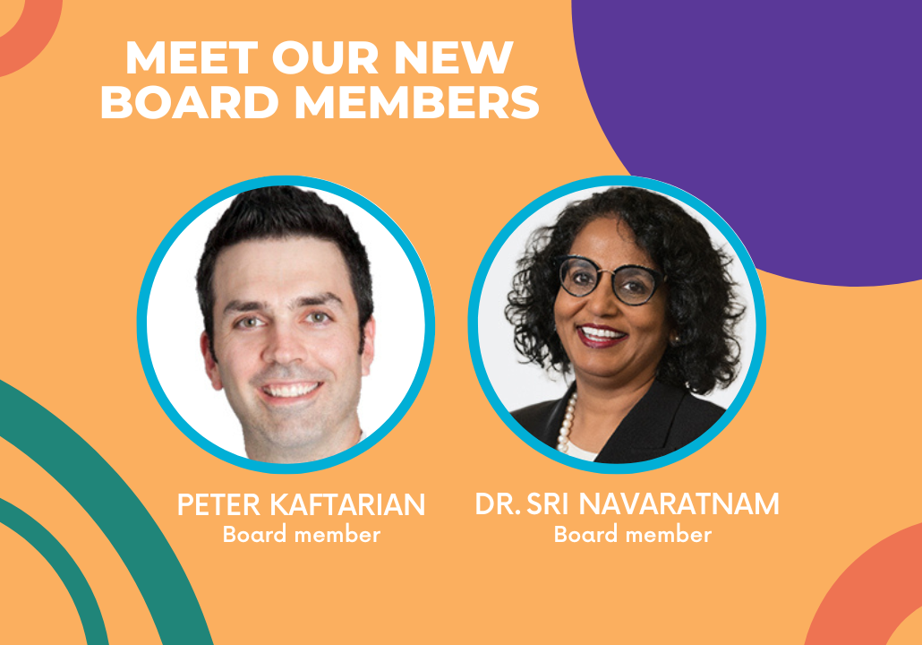 Board members images; Peter Kaftarian and Dr. Sri Navaratnam.