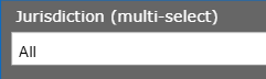 jurisdiction multi select dropdown